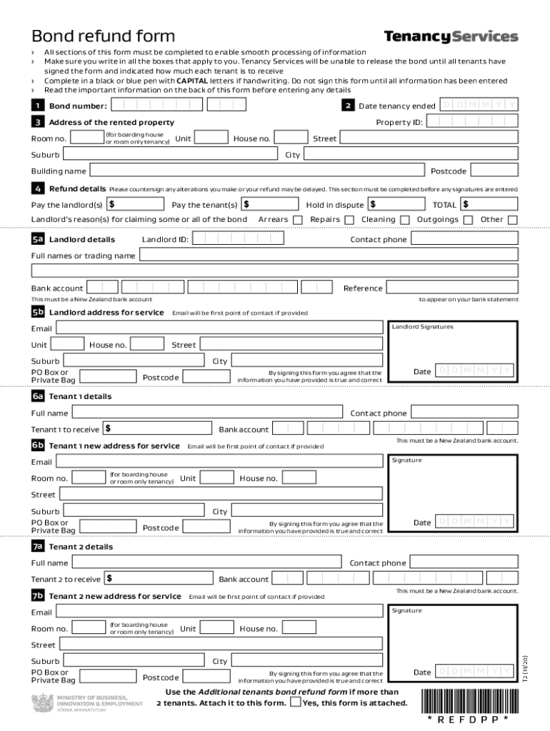  Bond Refund Form Tenancy ServicesSA GOV AU Bond RefundsBond Refund Form Tenancy ServicesBondTenancy Services 2020