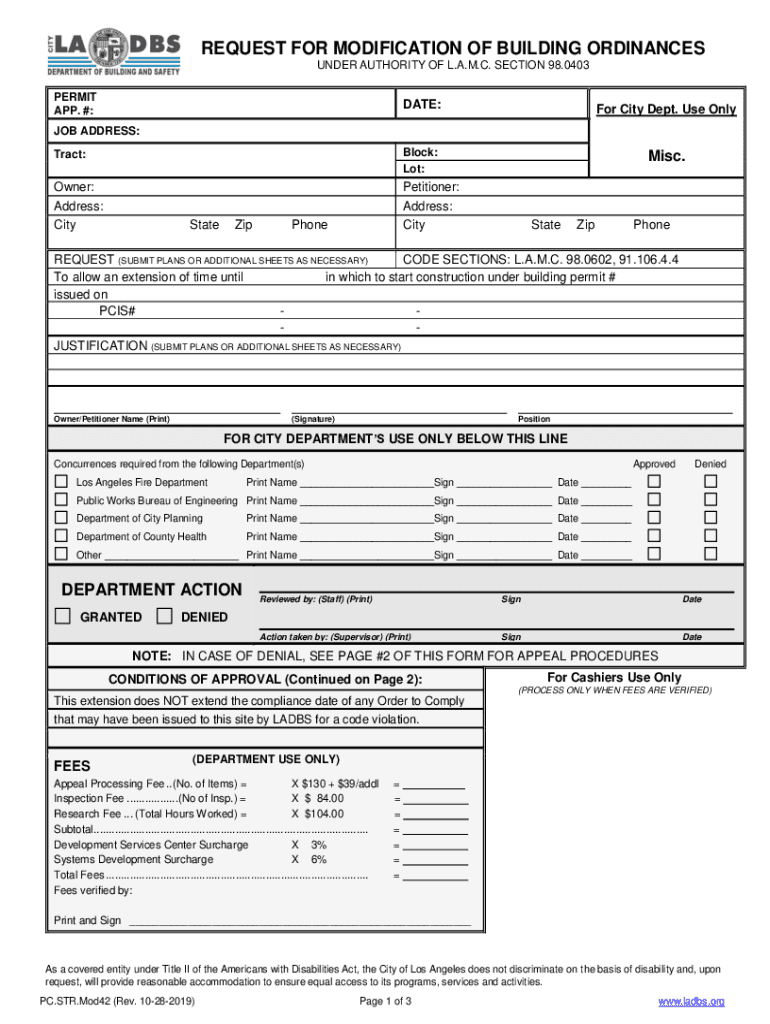  PDF REQUEST for MODIFICATION of BUILDING ORDINANCES 2019-2024