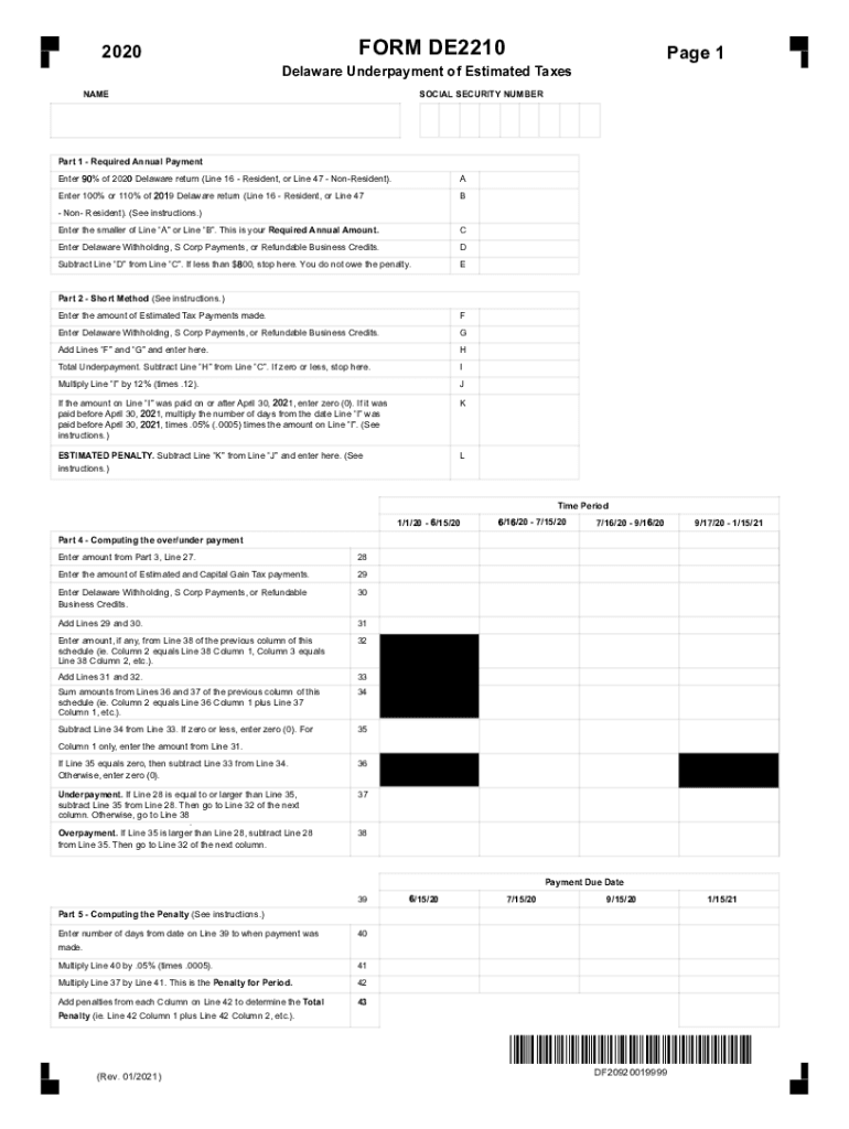  Penalty Who Must Pay the Underpayment Part I Required Instructions for Form 2210 Internal Revenue ServiceInstructions for Form 2 2020