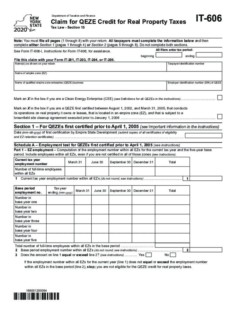  606 Form 2020