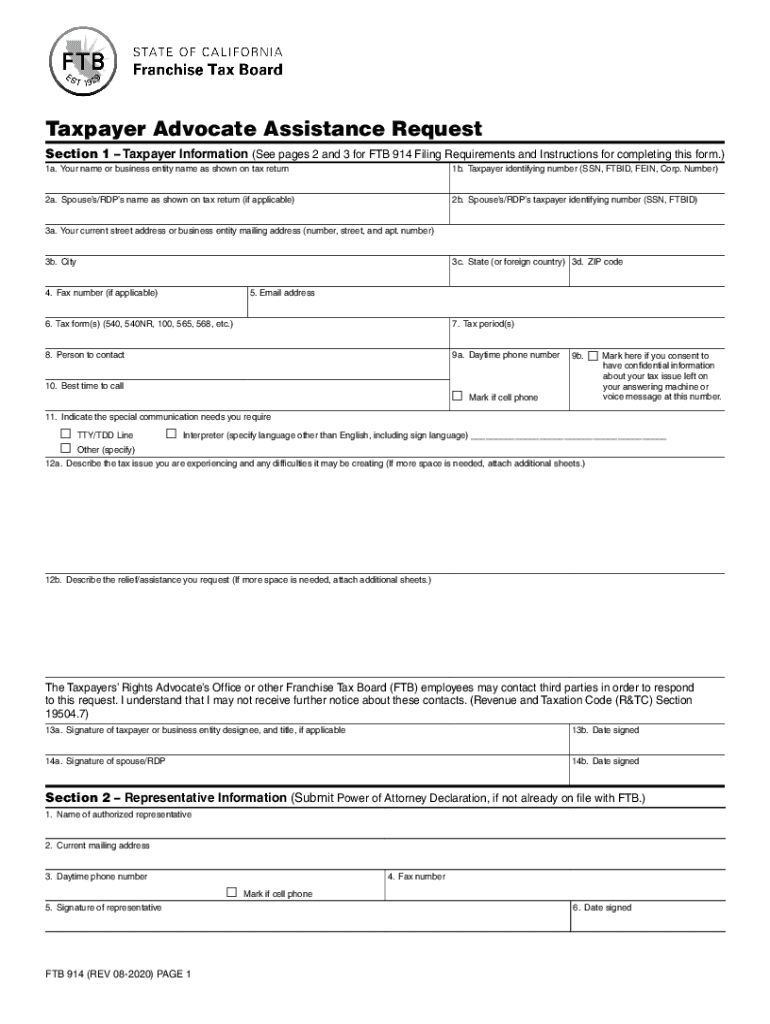 Form 911 Request for Taxpayer Advocate Service Assistance Contact Us Taxpayer Advocate ServiceContact Us Taxpayer Advocate Servi