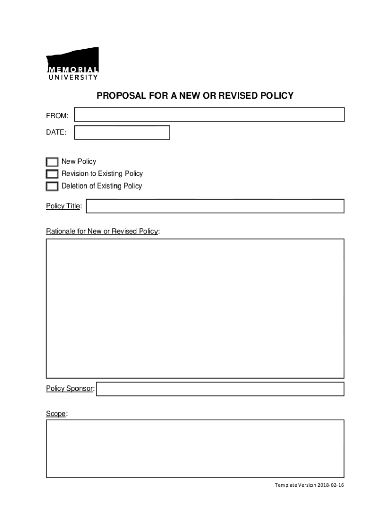 30 Professional Policy Proposal Templates & Examples ?  Form