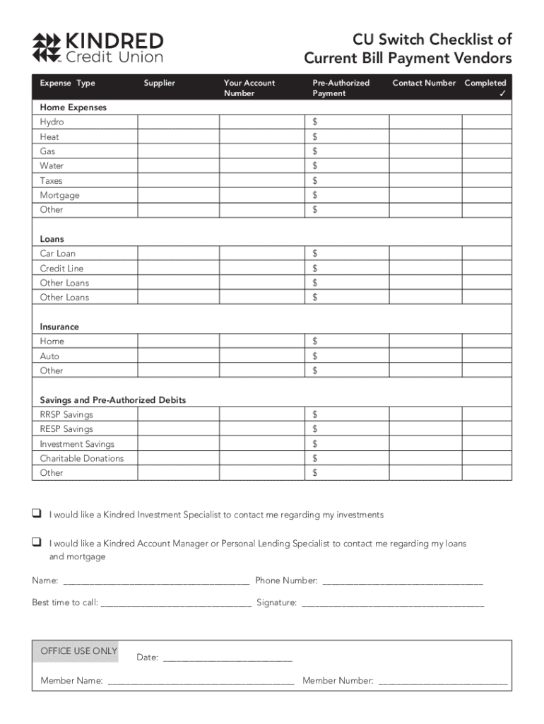 33 Bill Pay Checklists & Bill Calendars PDF, Word & Excel  Form