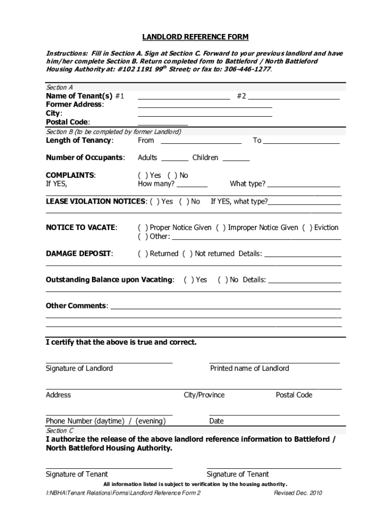 Rental Verification Form Fill Out and Sign Printable PDF