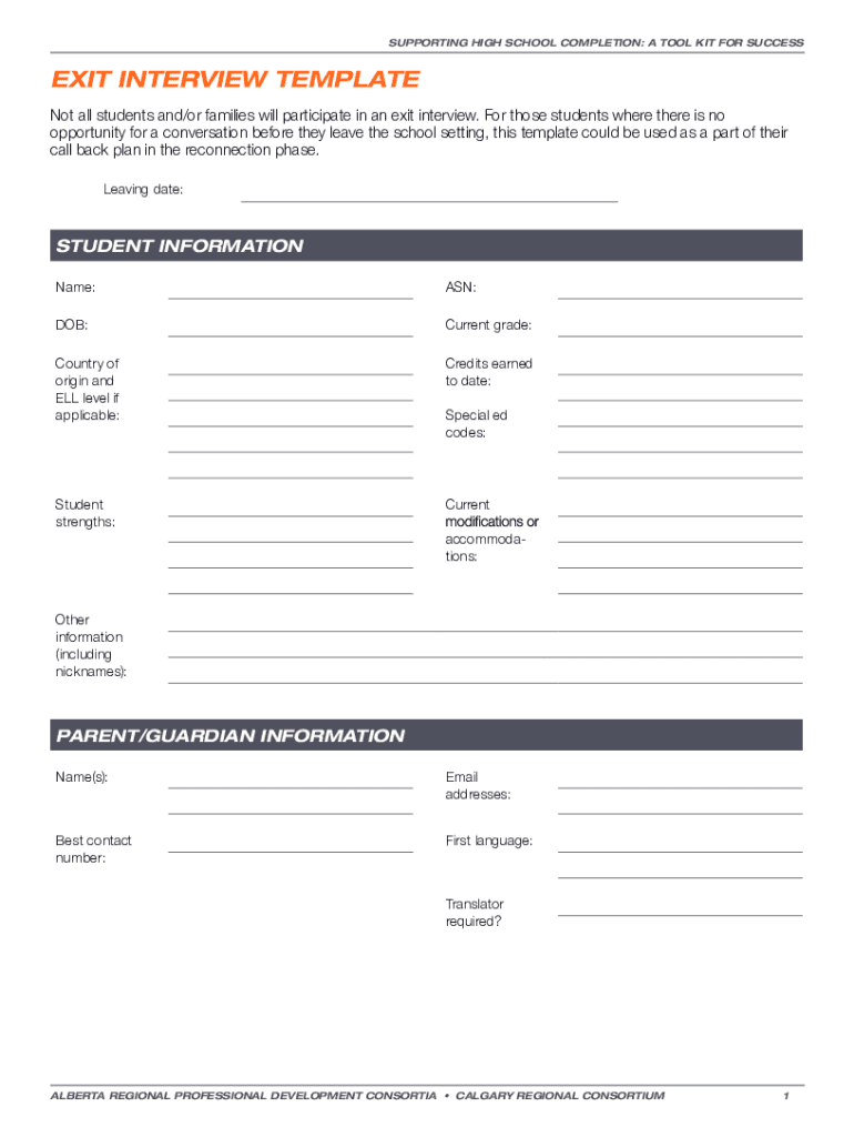 SUPPORTING HIGH SCHOOL COMPLETION a TOOL KIT for SUCCESS Form