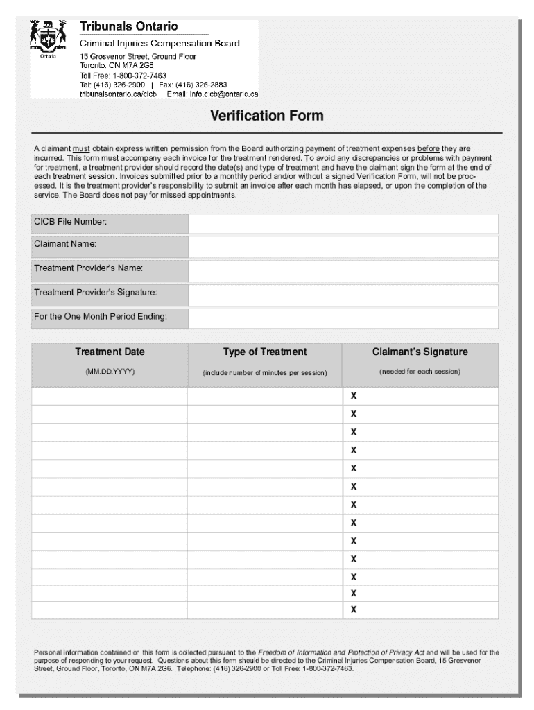  Verification Form 2020-2026