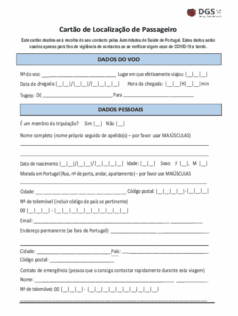 Easyjet Passenger Locator Form