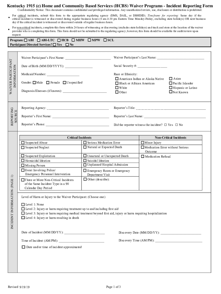 Kentucky Incident Report Form' Keyword Found Websites Listing