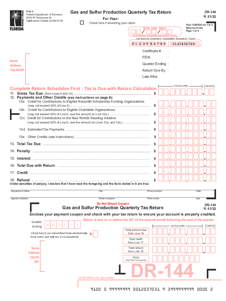  Fl Dr144 Form 2022-2024