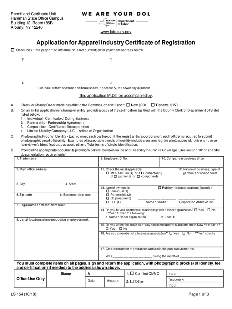  Child Performer Health Form Department of Labor 2018-2024