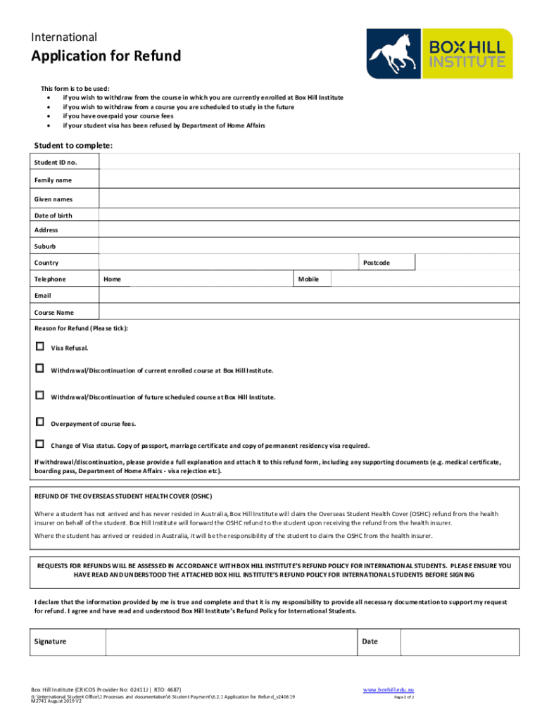 International Request for Release Letter Form