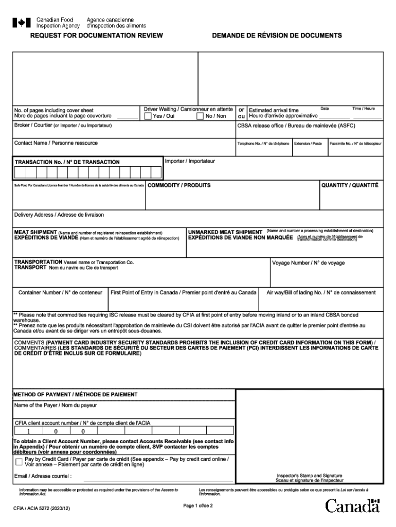 5272 Cfia  Form