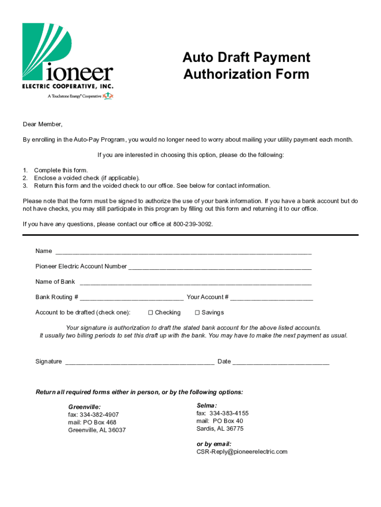 Auto Draft Authorization Form&amp;quot; Keyword Found Websites