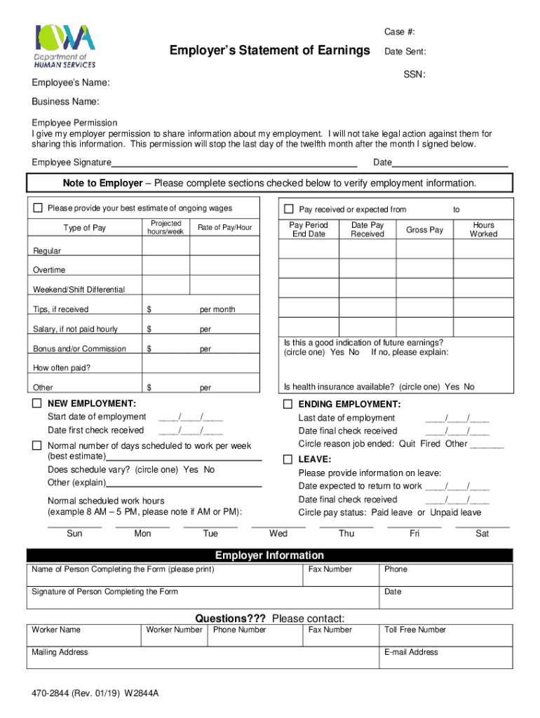 Human Services, Department of DHS Iowa Gov  Form