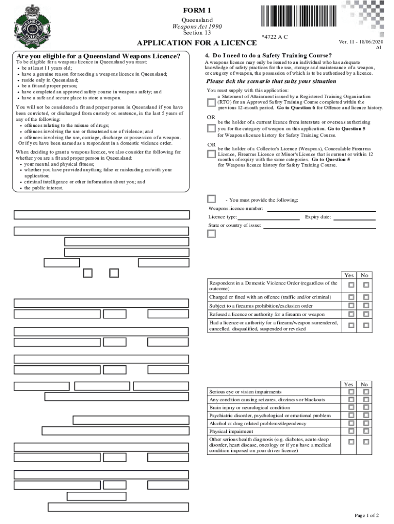 Annexure for Recreational Shooting  Form