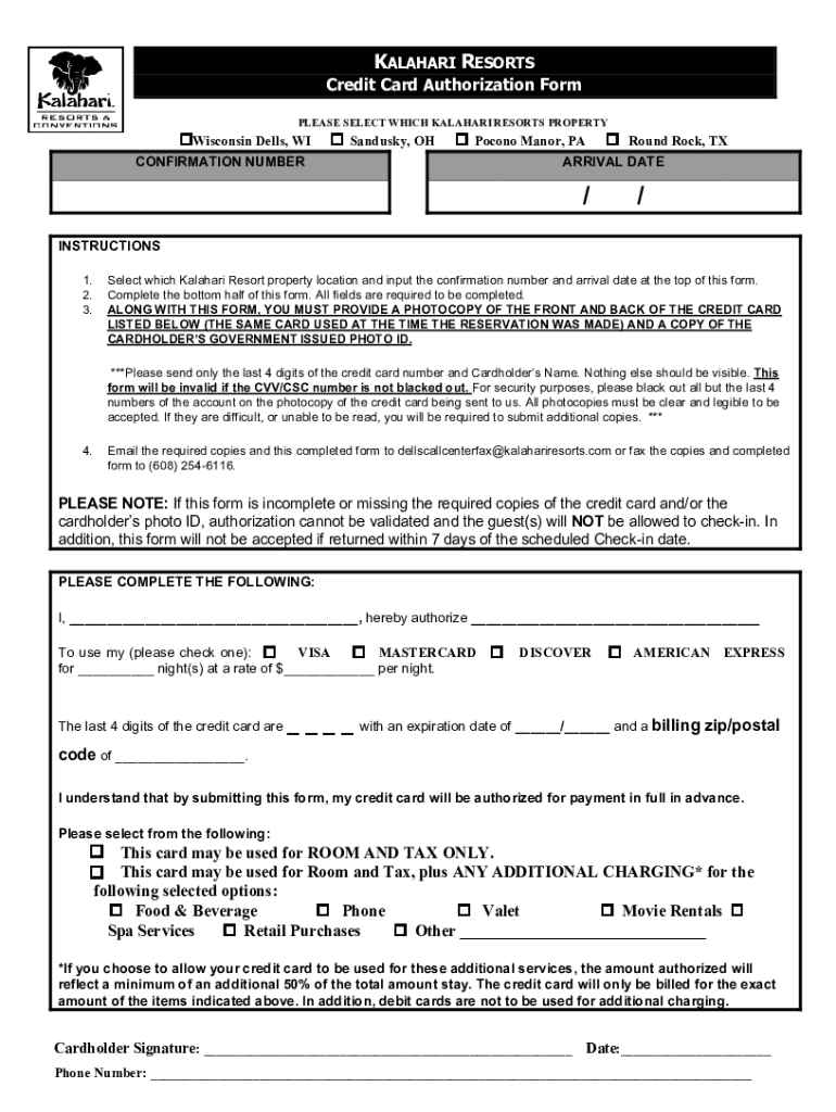  FAQ Kalahari Resorts TODO 2017-2024