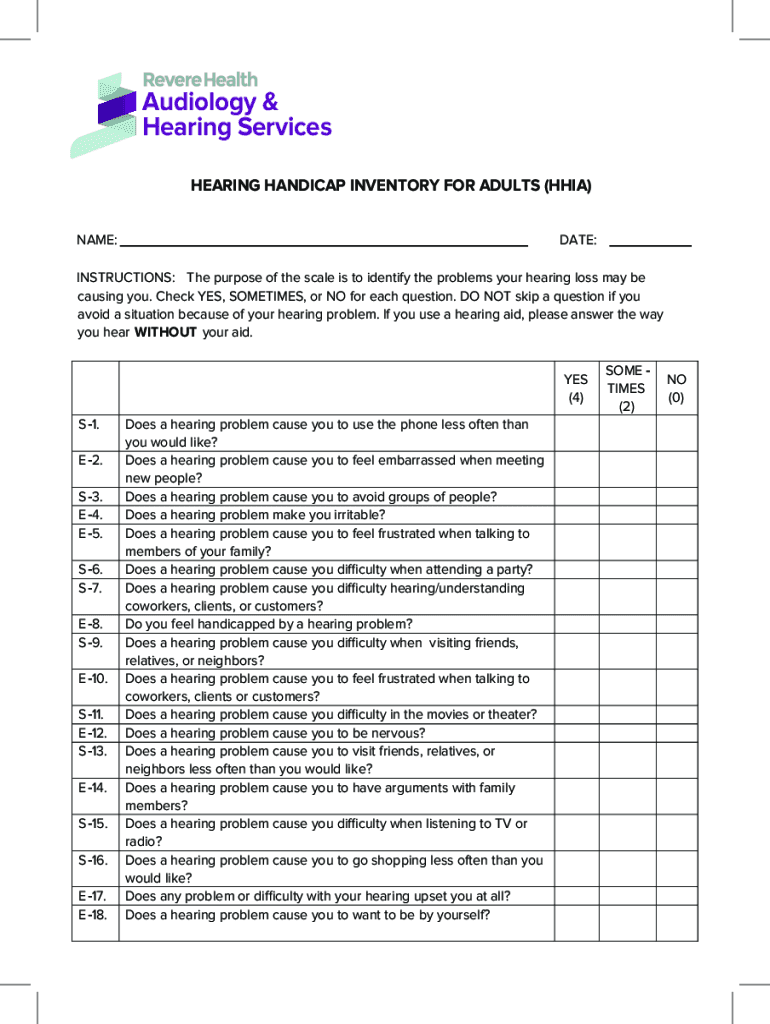 AUD 6 HHIA Form