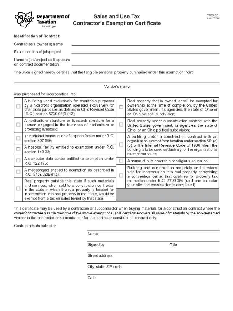 STEC CO Rev 1114Reset Form Tax Ohio GovSales and