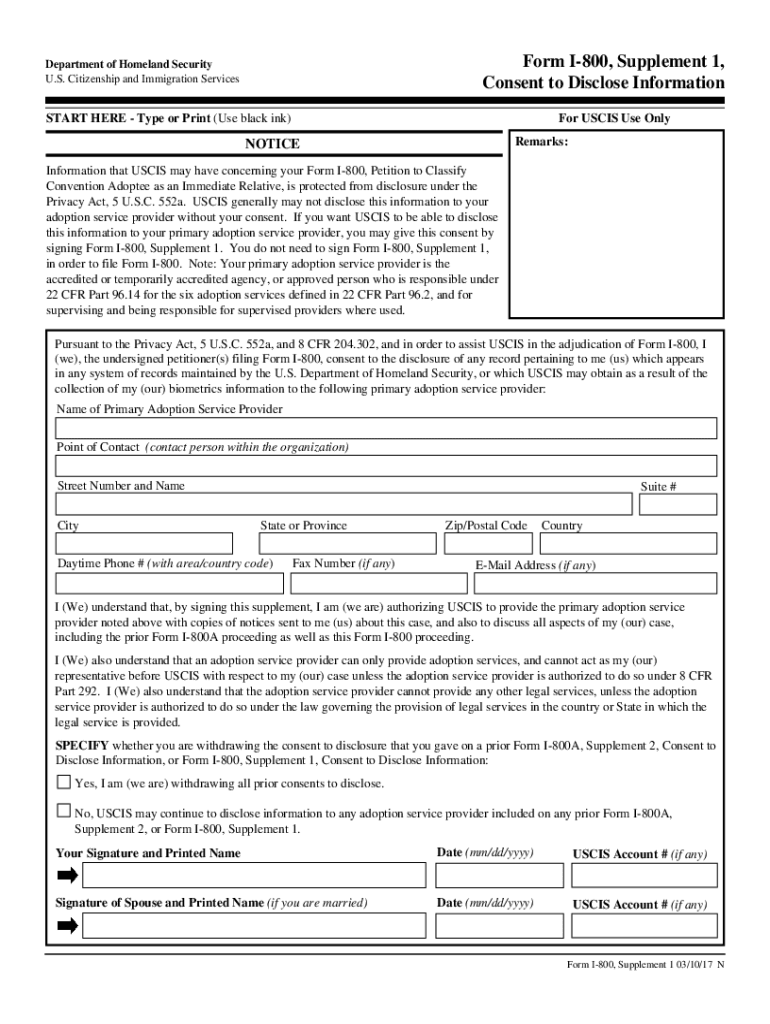 Uscis Consent Form