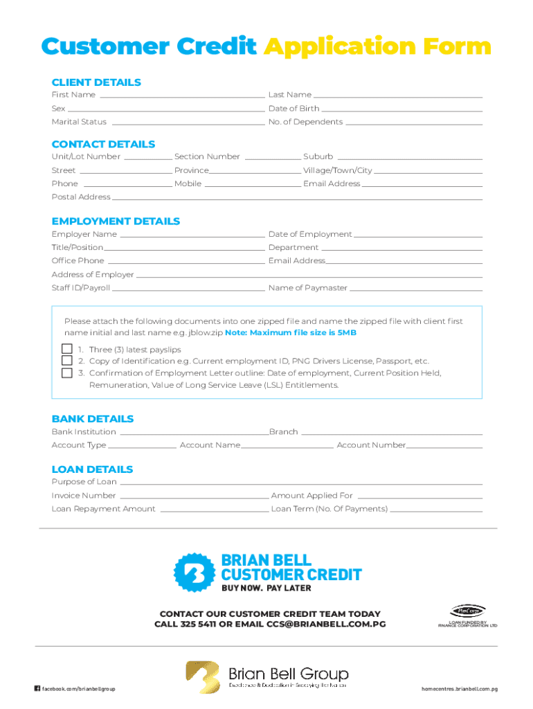 Brian Bell Job Application Form