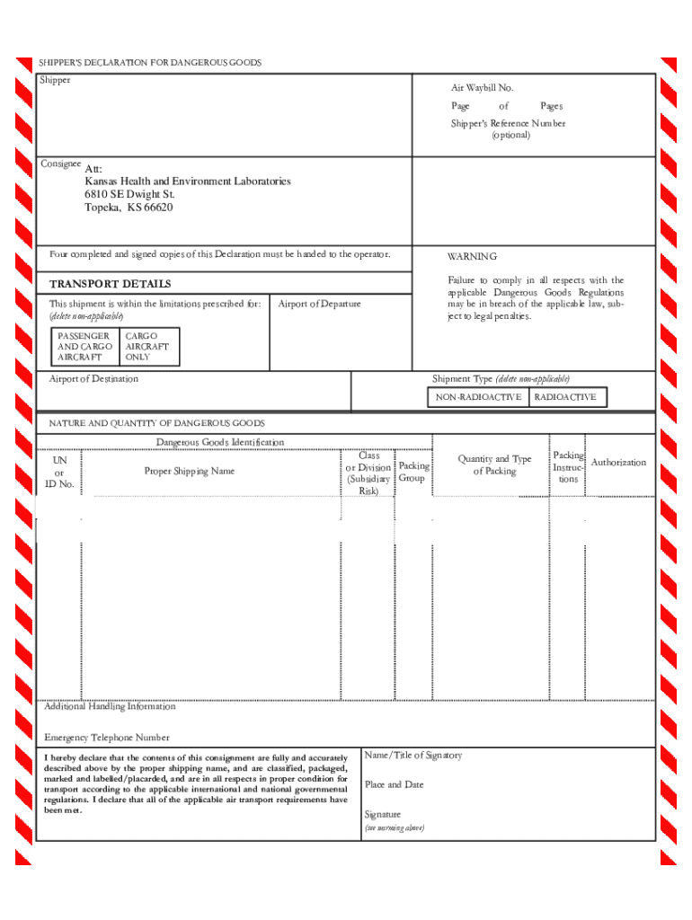 Fedex Declaration Form 2015-2024