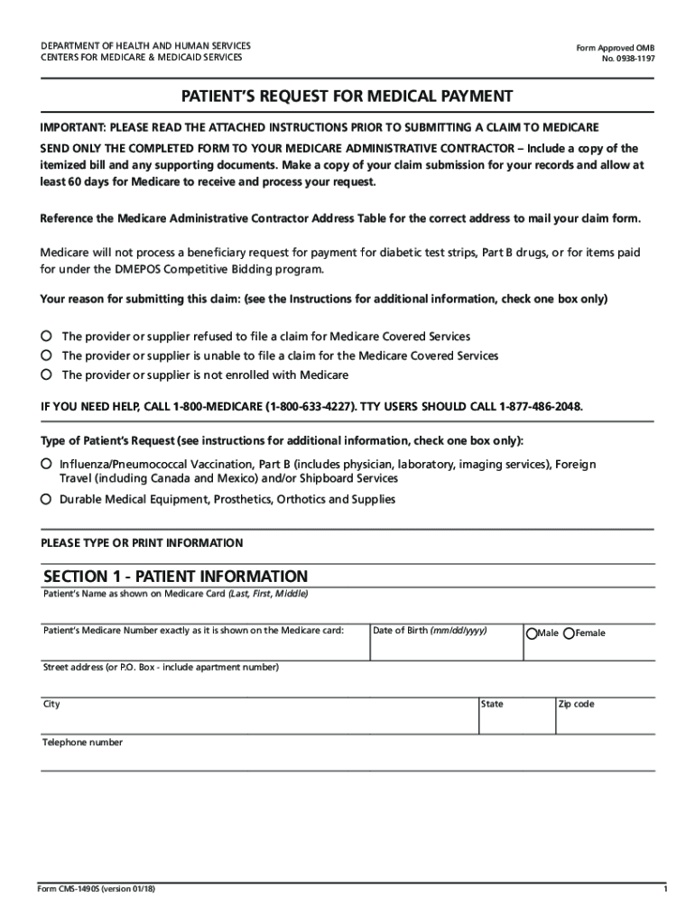 SEND ONLY the COMPLETED FORM to YOUR MEDICARE ADMINISTRATIVE CONTRACTOR Include a Copy of the