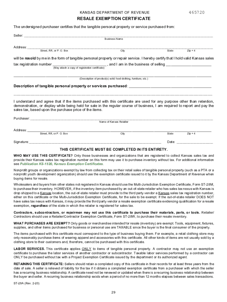  Pub KS 1510 Sales Tax and Compensating Use Tax Booklet Rev 12 20 This Publication Has Been Prepared by the Kansas Department of  2020