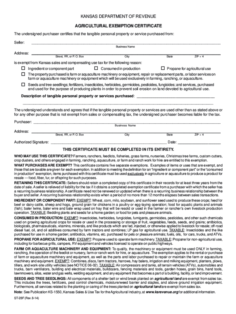  Ks Exemption 2015-2024