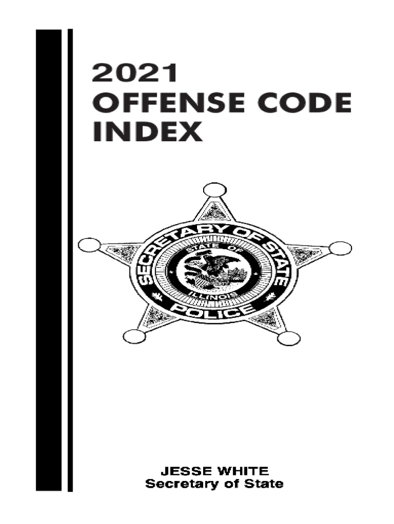 Illinois Secretary of State Police Offense Code Book  Form