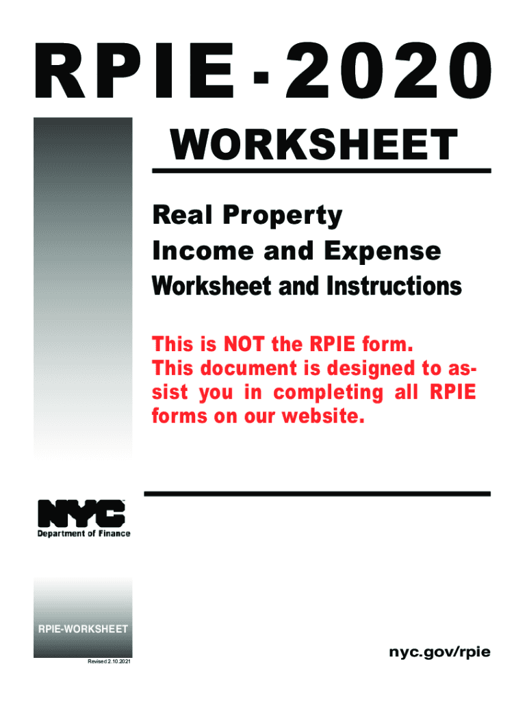  Real Property Income and Expense RPIENYC311Real Property Income and Expense RPIENYC311Real Property Income and Expense RPIENYC31 2020-2024