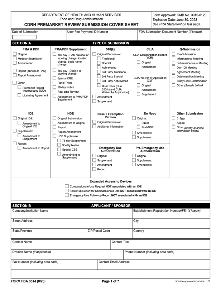 Fda Form 3514