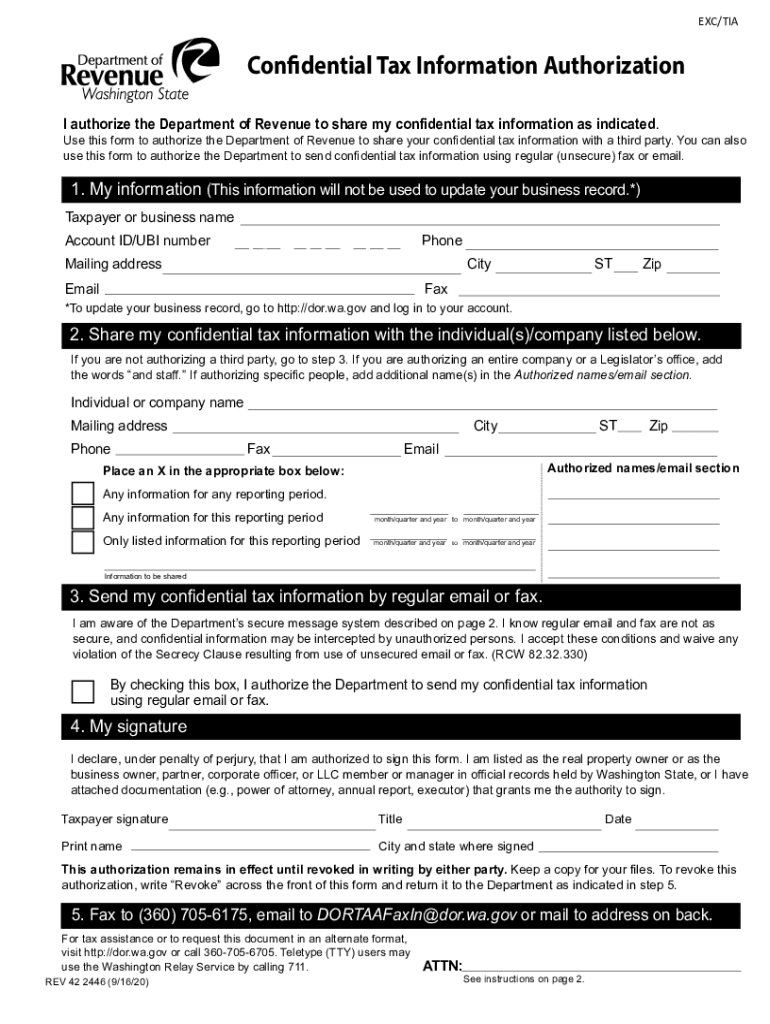 California Form 3534 Tax Information Authorization