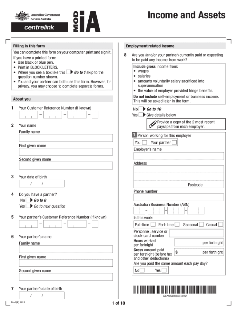  Australia Mod Ia Income Assets 2020-2024