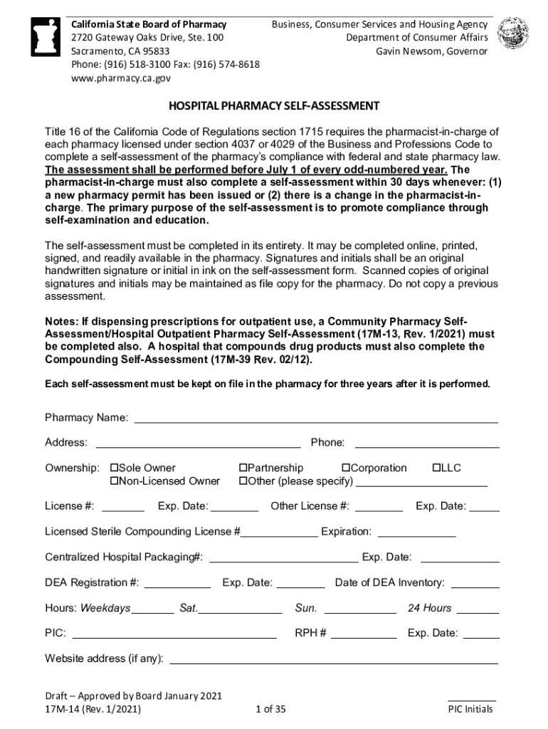 Fillable Online Pharmacy Ca Nonresident Sterile  Form