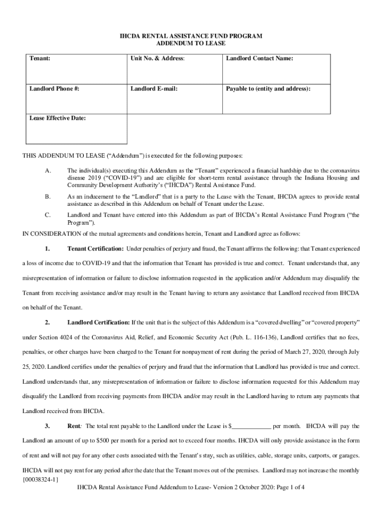 RAF 2 0 Addendum to Lease 10 7 00038324 DOCX  Form