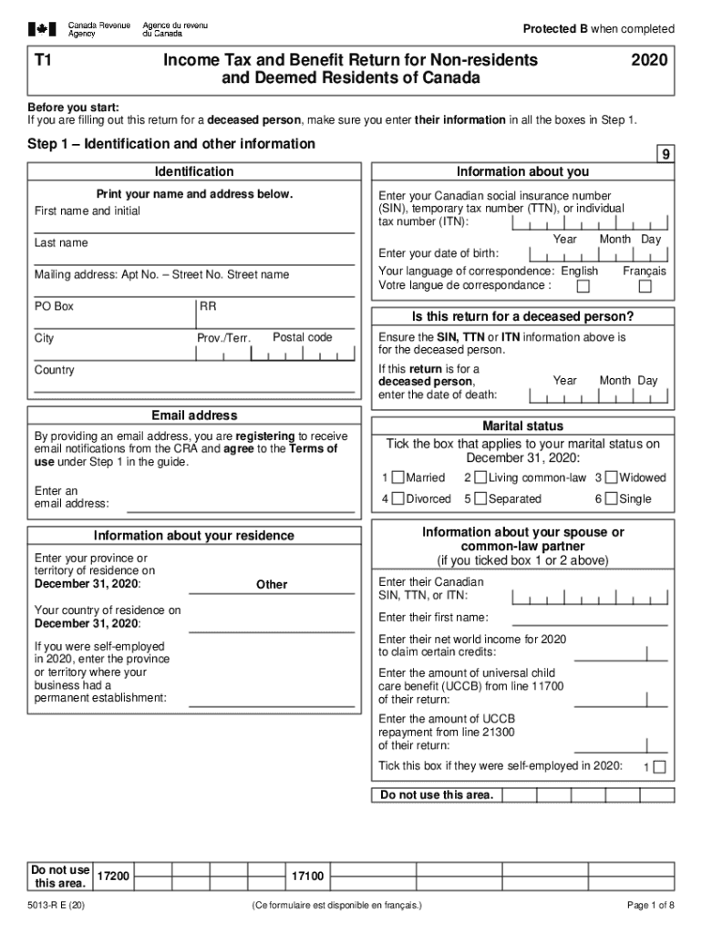 Canada Income Benefit Return  Form