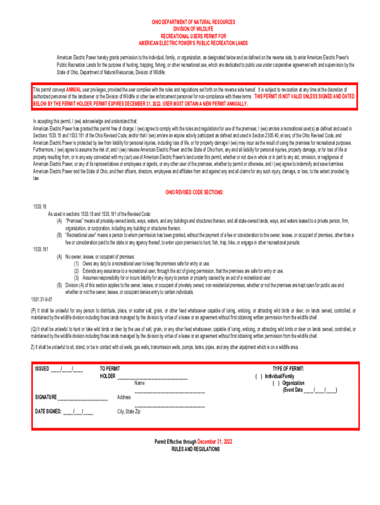  Aep Permit 2022-2024