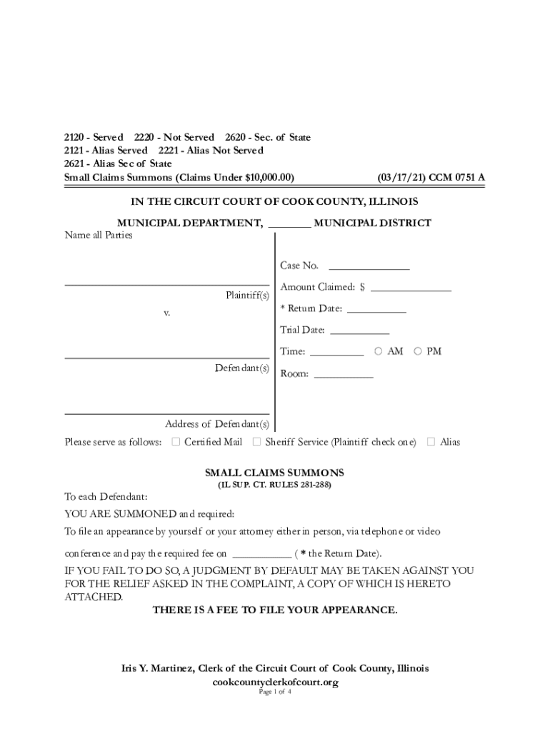 Ccm Small Claims Form Fill Online, Printable, Fillable