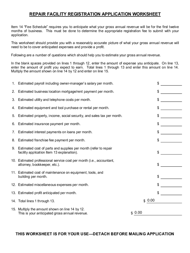 17 Printable Mechanic Repair Forms Templates Fillable