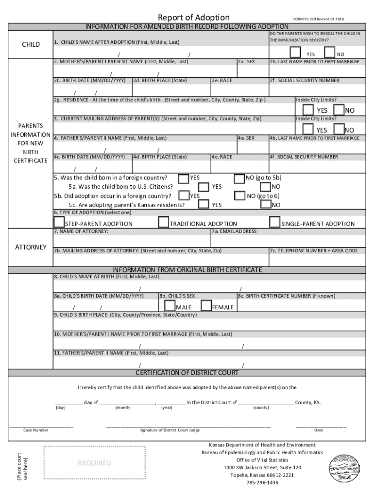 Ordering Birth Certificates Kansas Department of Health  Form