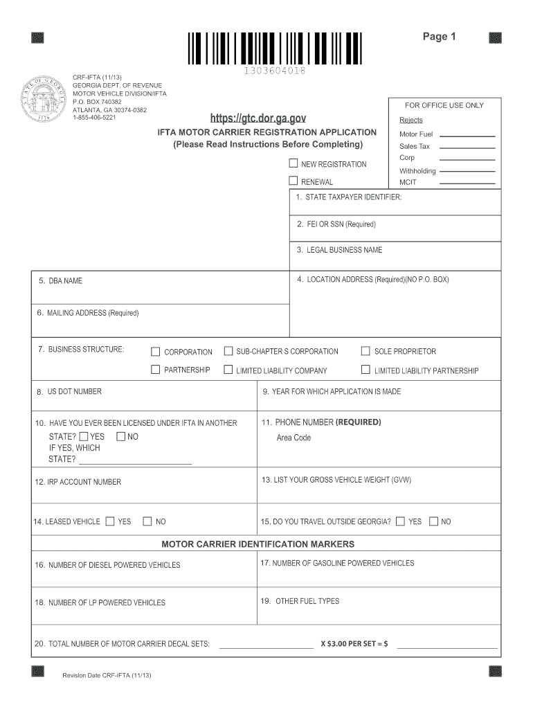  Ifta Registration Ga 2013-2024