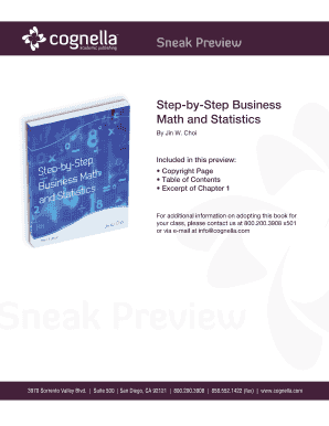 Step by Step Business Math and Statistics  Form