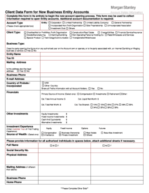 Client Data Form