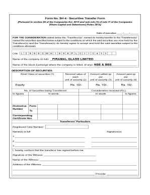 Form Sh 4 Filled Sample