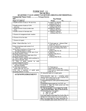 Vat 11 Form