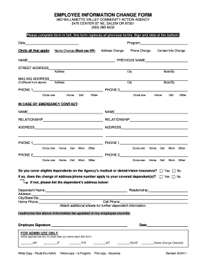 Employee Data Form