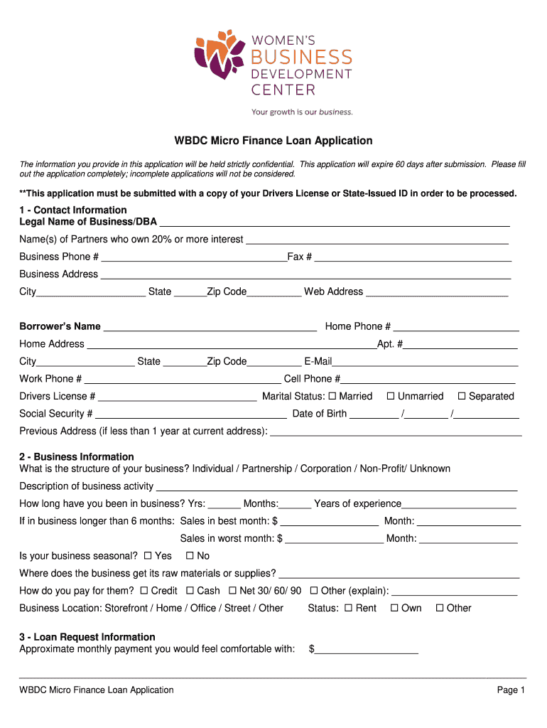 Wbdc Economic Injury Disaster Loan  Form