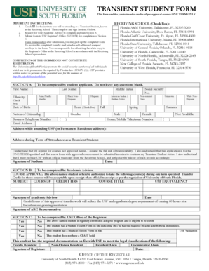 This Form Enables You to Transfer Credits of Pre Approval Courses ONE TERM ONLY