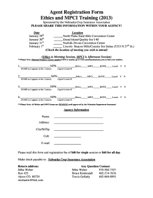 Mpci Registration  Form