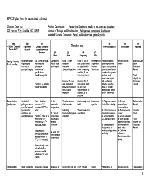 Pathogen Enviromental Monitoring Plan  Form